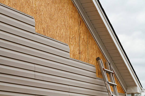 Professional Siding Contractor technician working in Jacksonville, NC